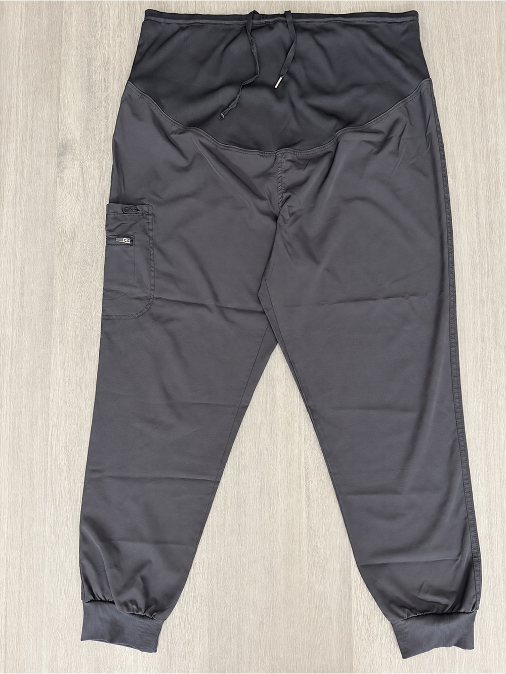 Ava & Me Black Maternity Scrub Jogger Pants Size L